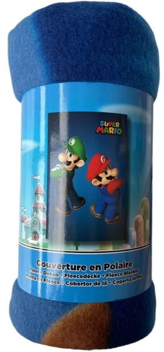 Deken Mario Bros 25 x 7 x 13 cm Multicolour dieren