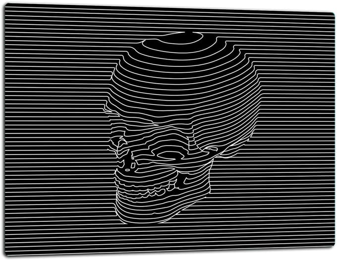 TMK ArtDeko - Snijplank - 52x40 cm - Glas - Zwart