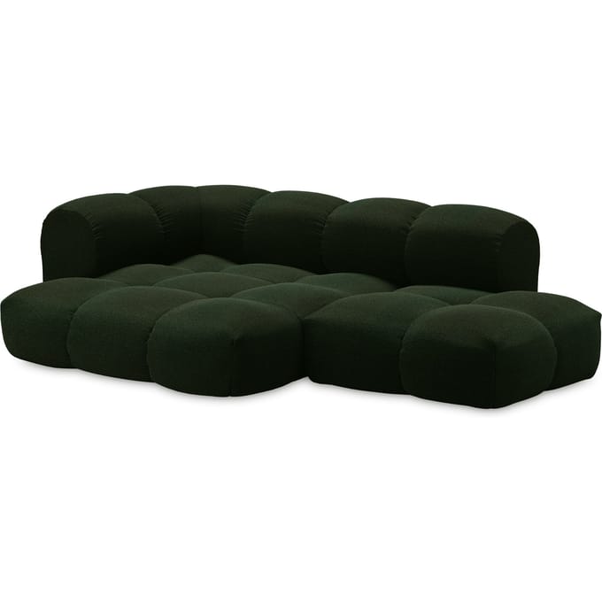 Objekte unserer Tage zander Sofa Design 06 links (3--zit) - Hug Me 032 Moosgrün