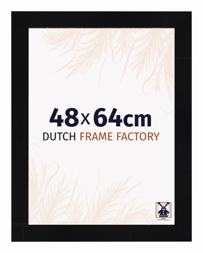 Fotolijst 48x64 cm - MDF - Zwart Hoogglans - Praag