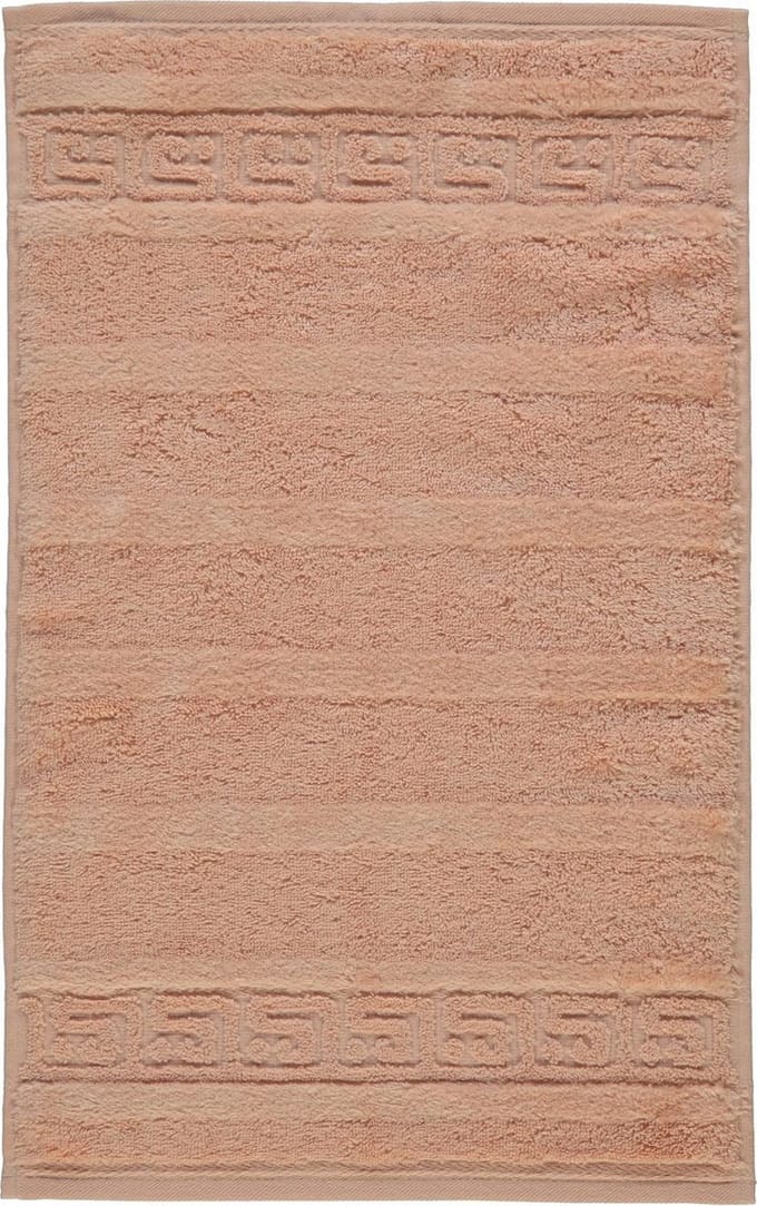 Cawo Noblesse Uni Gastendoekje - Zalm 30x50