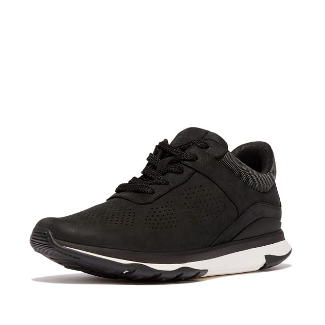 FitFlop Vitamin FFX - Nubuck sneaker ZWART - Maat 46