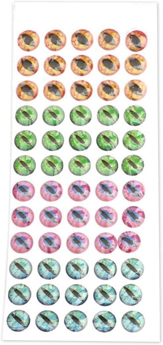 Vis Ogen - Aas Stickers - Aas Maken - Realistisch Ontwerp - 60 Capsules - Meerdere Kleuren