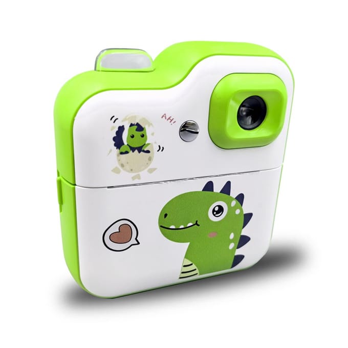 Kinderen Camera Instant Thermische Printer 2.4 Inch Scherm Digitale Camera Ondersteuning Timer Opname 1080P 1 green