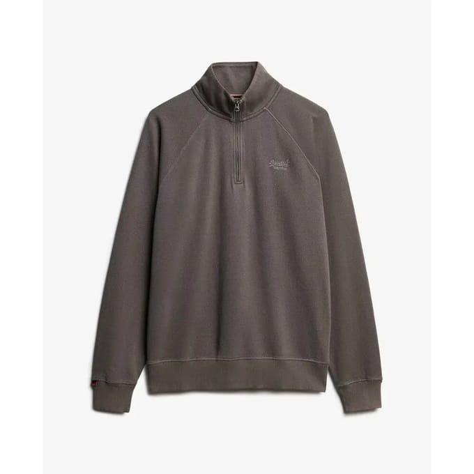 Treklogo met Tunisische kraag en raglanmouwen Superdry Essential