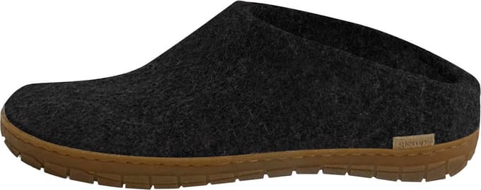 glerups Dames en Heren pantoffels rubberen zool
