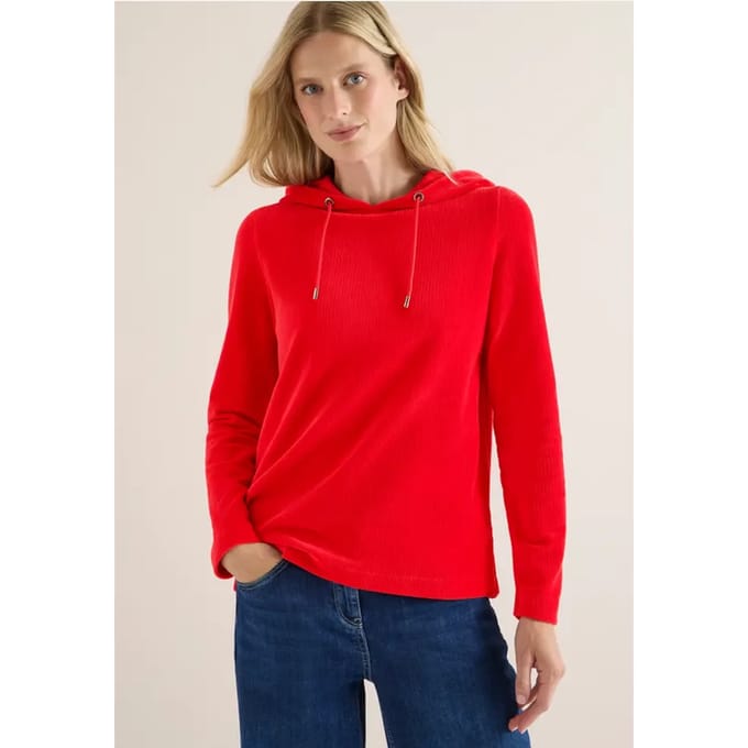 Corduroy jas met capuchon