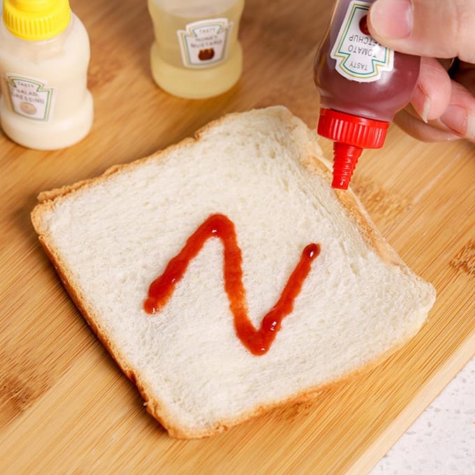 4 Stuks Kleine Ketchupflesjes Condiment Knijpflessen Lege Plastic Dressing Containers voor transparant
