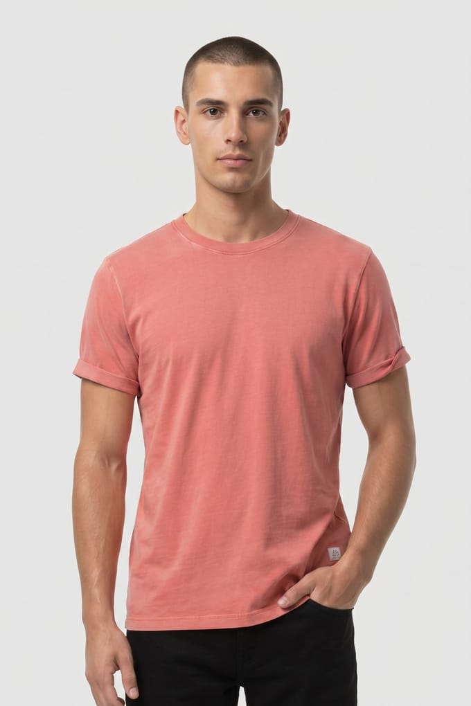 QS - male - Gewassen basic T-shirt