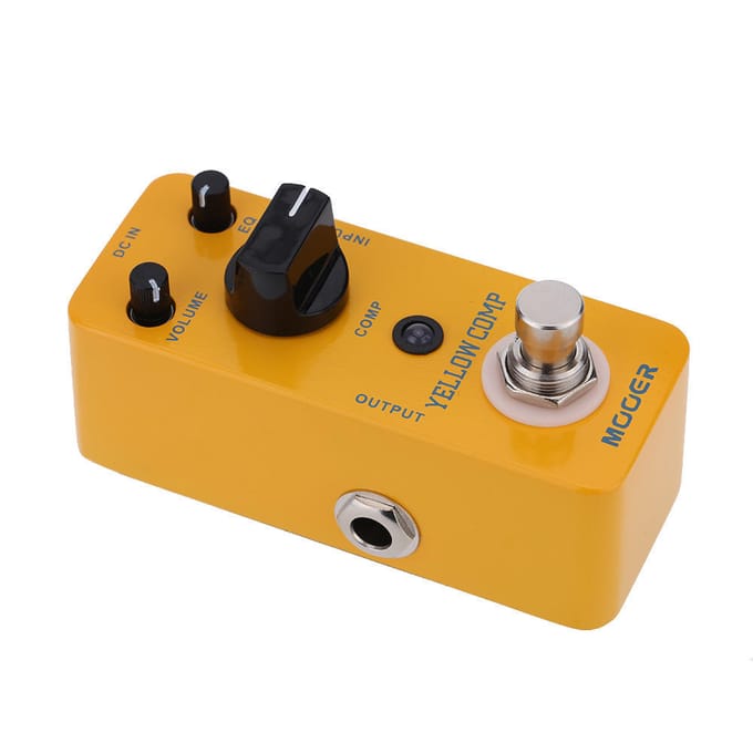 Mooer Yellow Comp Micro Mini Optisch Compressor Effectpedaal voor elektrische gitaar True Bypass black