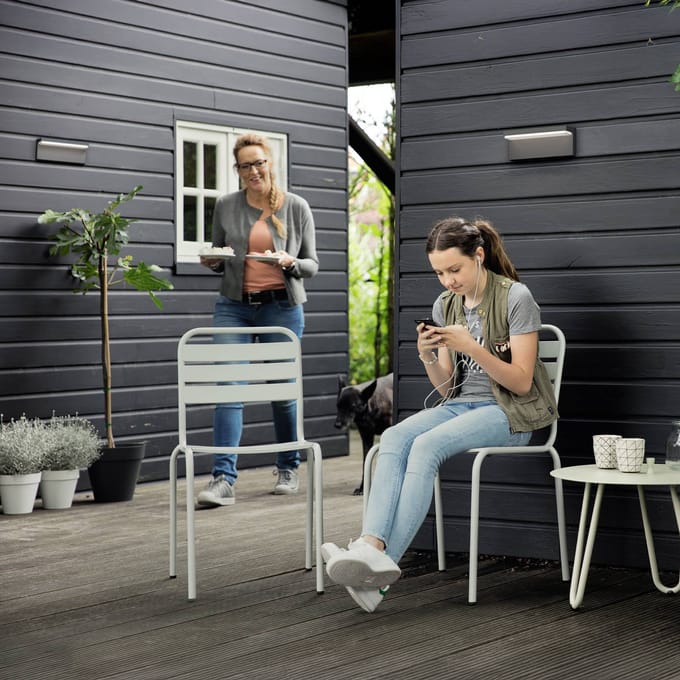 Philips LED buiten wandlamp Bustan UE, 2-pack, 2.700 K