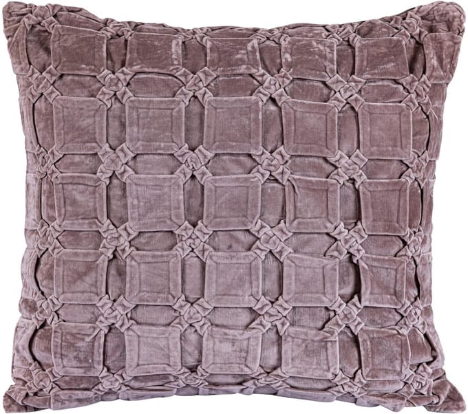 PTMD Sierkussen Nasim - 60x60x10 cm - Katoen - Roze