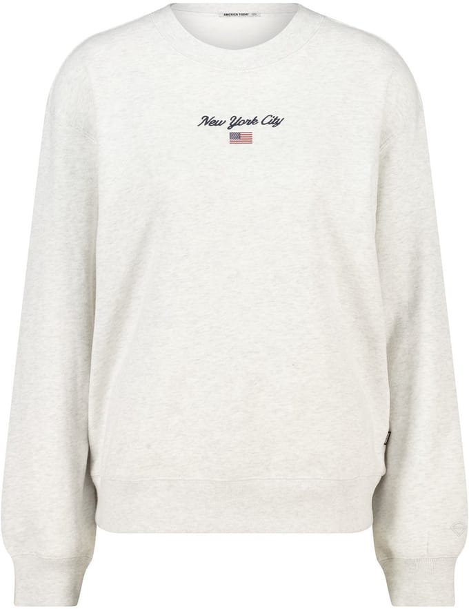 America Today Suzie Light Grey Melange Taglia: M | Maglie a manica lunga Outlet | Donna | Grigio