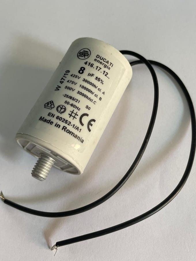 DAB Condensator 8 Uf - Origineel