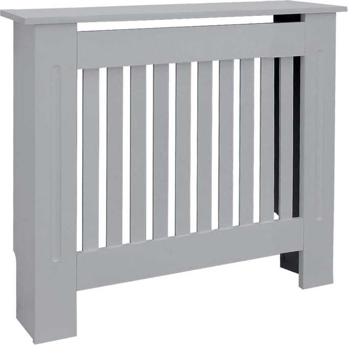 Radiatorhoes 78x19x82 cm grijs gemaakt van MDF ML-Design
