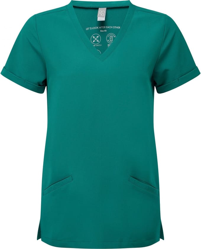 Schort/Tuniek/Werkblouse Dames M Onna Clean Green 42% Polyester, 33% , 19% Viscose, 6% Elasthan