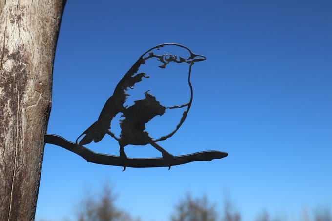 Vogel Cortenstaal - Roodborst