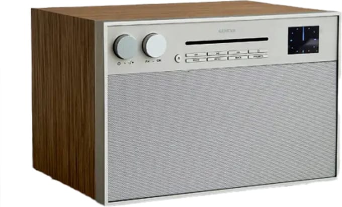 Geneva: DeCon M DAB + / FM-radio en CD-speler - Eiken/champagne