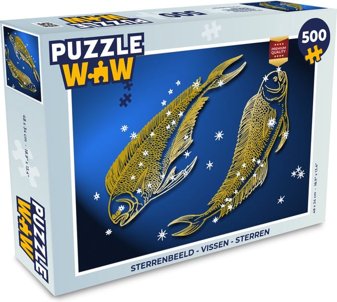 Puzzel Sterrenbeeld - Vissen - Sterren - Legpuzzel - Puzzel 500 stukjes