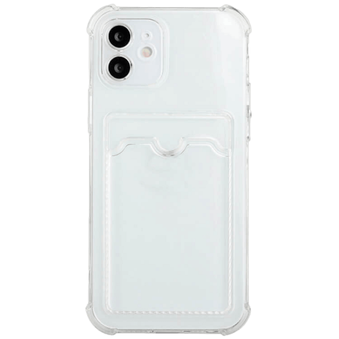 Mocaa  iPhone 11 Pro Max Schokbestendig Slank Hoesje met Pasruimte Transparant