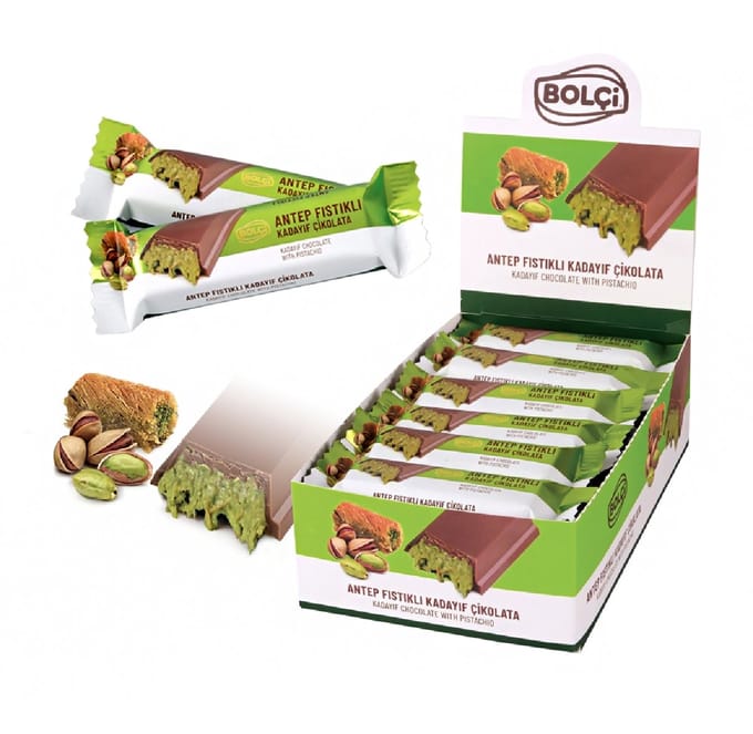Bolci - Chocolade - Chocolate - Pistache - Pistachio - Kadayif - Dubai - (24x30G)