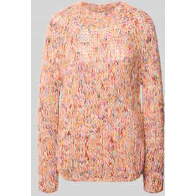 Regular fit pullover met scheerwol in tricotlook
