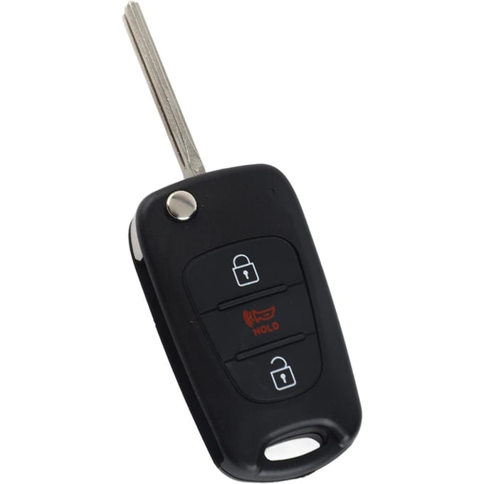 Coque de Remplacement pour Boîtier de Clé de Voiture à 3 Boutons Adaptée pour Soul 2012 2013 gray