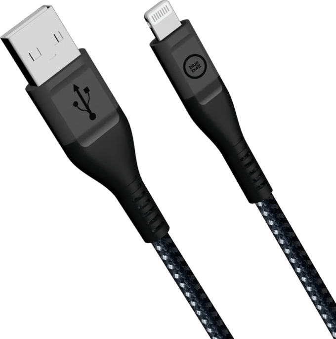 BlueBuilt Usb A naar Lightning Kabel 1,5m Kevlar Zwart
