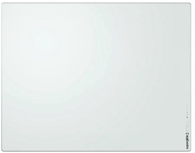 Superglide Glass Mousepad v3 Type‑S - Gaming Muismat - Wit - Maat L
