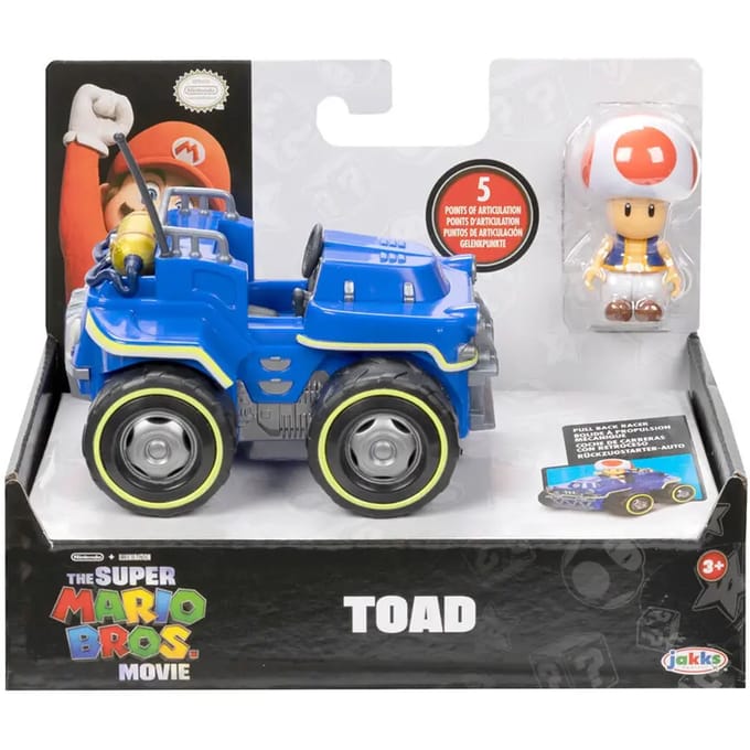 Beeldje Jakks Pacific Mario Kart The Movie Toad Kart