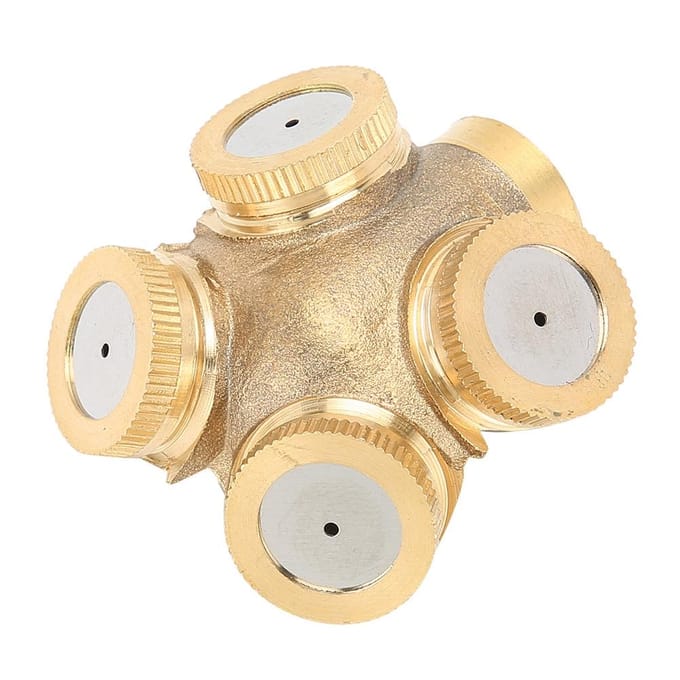 G1/2 DN15 Messing Hogedruk Landbouwspuitmond Verstuiver Tuinirrigatie Sproeier beige