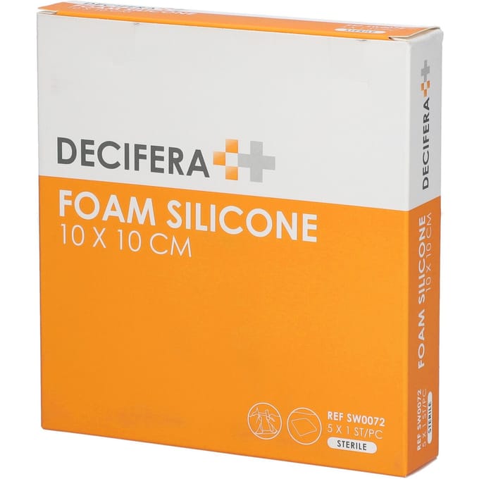 Decifera Foam Silicone 10 x 10 cm 5St.