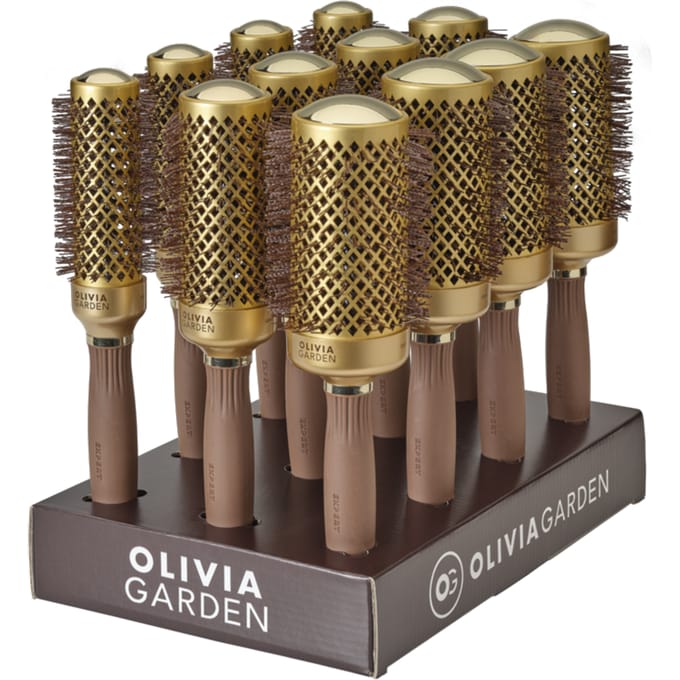 Olivia Garden Expert Blowout Shine Display Goud/Bruin