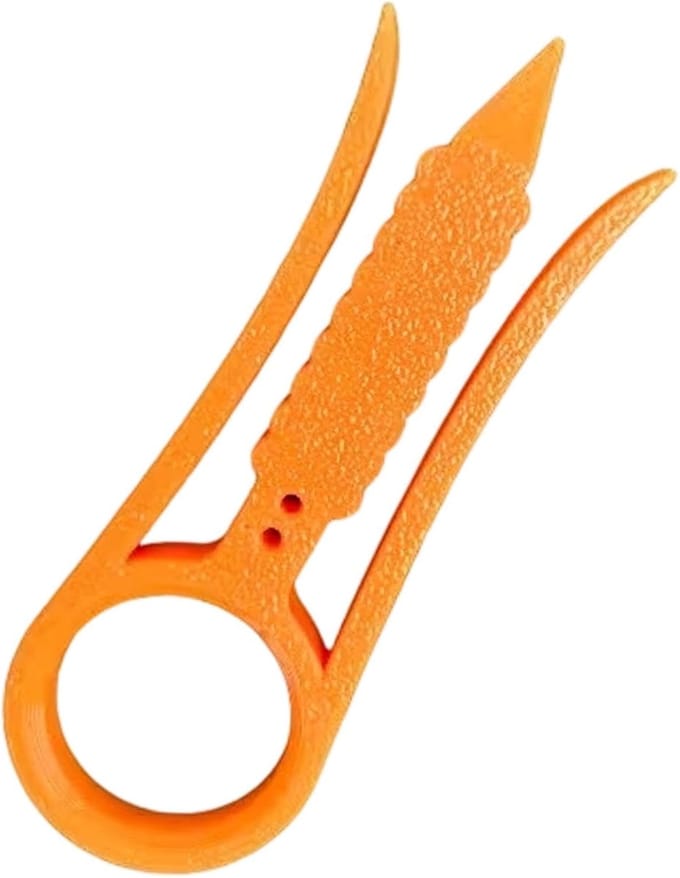 Mini Draadstripper - Kabel Stripper - Netwerk Bekabeling - Flexibele Aanpassing - 7.9x2.7x0.6cm - Oranje