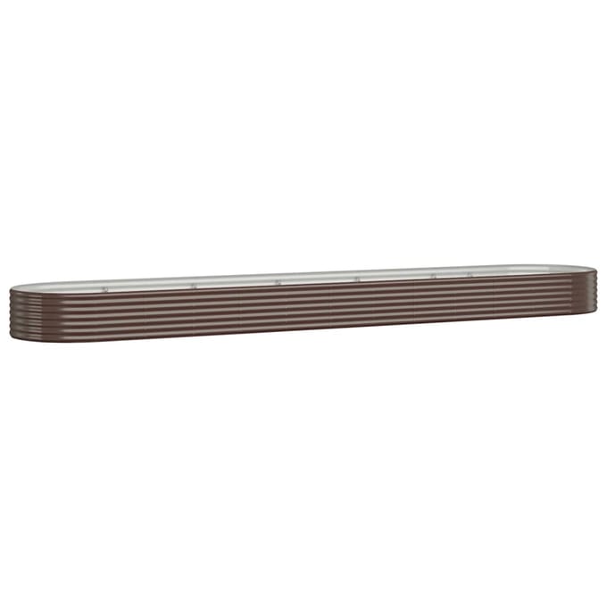 vidaXL - Plantenbak - 507x100x36 - cm - gegalvaniseerd - staal - bruin