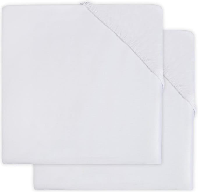 Jollein Hoeslaken Jersey Boxmatras 75x95cm White (2pack)