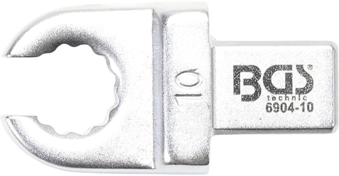 BGS Insteek-Ringsleutel open 10 mm opname 9 x 12 mm - 6904-10