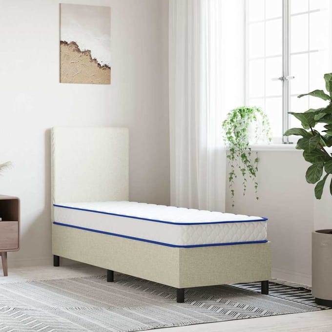 vidaXL - Traagschuimmatras - 70x200x17 - cm - Zacht - wit