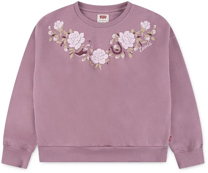 Levi´s ® Kids Rose Front Tuck Crew Sweatshirt Paars 10 Years Meisje
