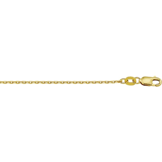 9k Collier Anker Gediamanteerd 1,3 Mm
