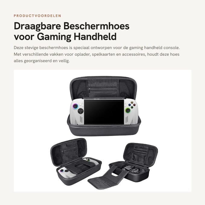 Dailygoods - Draagbare Beschermhoes voor Gaming Handheld Console met Accessoires