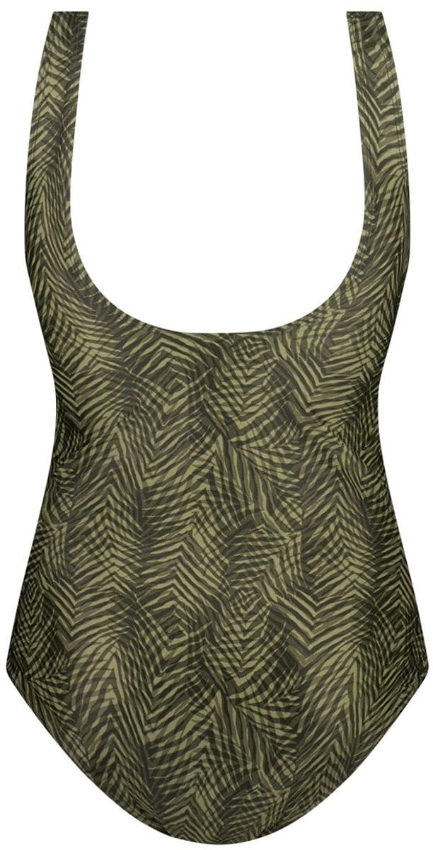 Ten Cate badpak soft cup shape summer leaves grey voor Dames | Maat 40