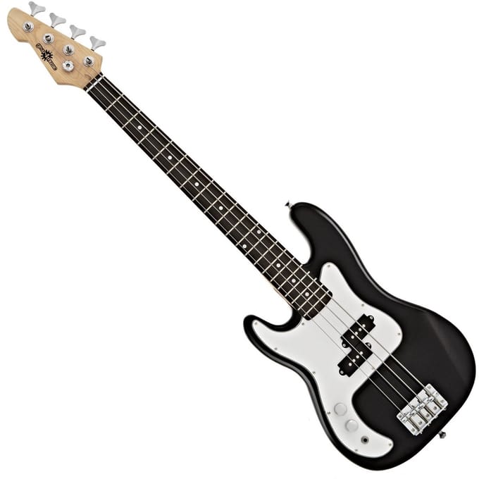 3/4 LA Linkshandige Basgitaar van Gear4music, Zwart
