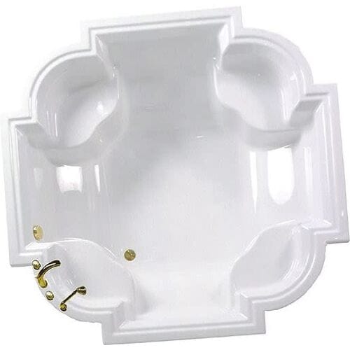 Caribia Waikiki 8-corner bathtub 192 x 192 cm Waikiki incl. foot frame