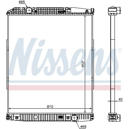 Radiator, motorkoeling NISSENS 626490