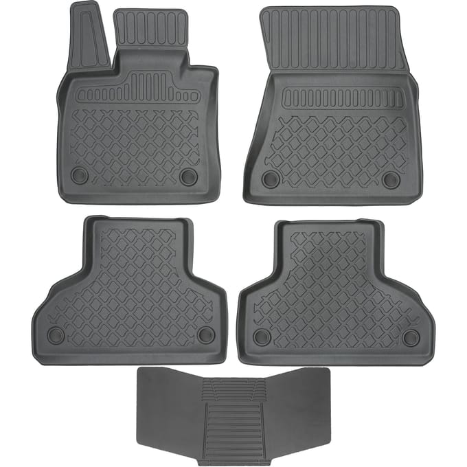 Aristar - Auto Vloermatten - BMW X5/X6 - Beschermingsrand - Mat Zwart