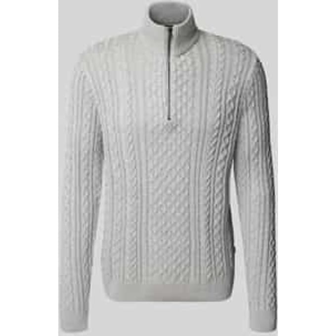 Gebreide pullover met ribboorden, model 'BLUSEAN'