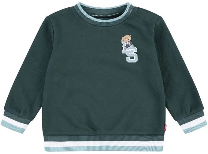 Levi's Boys Varsity Levi Tipped Crew Bistro Green Größe: 18M | Strickjacken Outlet | kids | Grün