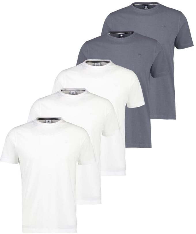 LERROS Heren t-shirt 5 pack Basic