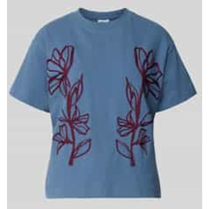 Regular fit t-shirt van puur katoen